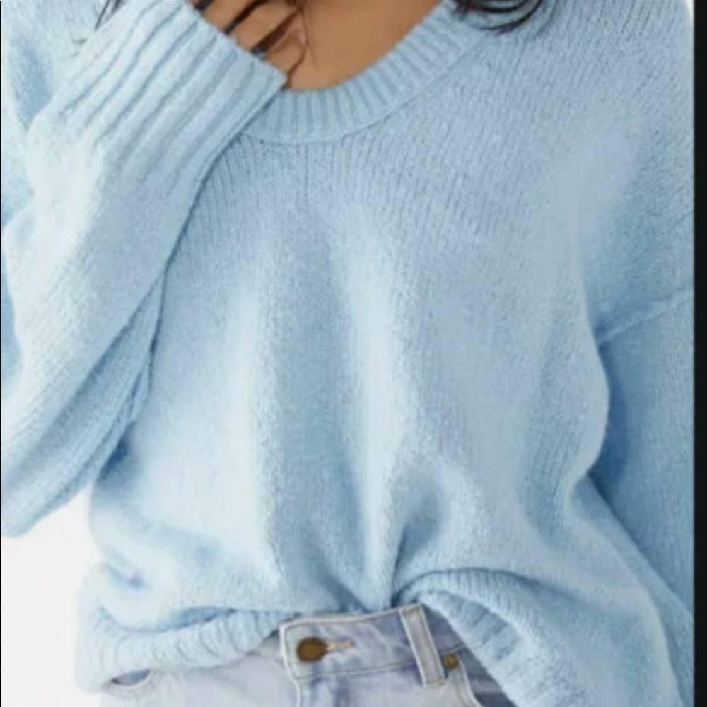 Free People Brookside Tunic in Starlight Blue. XS